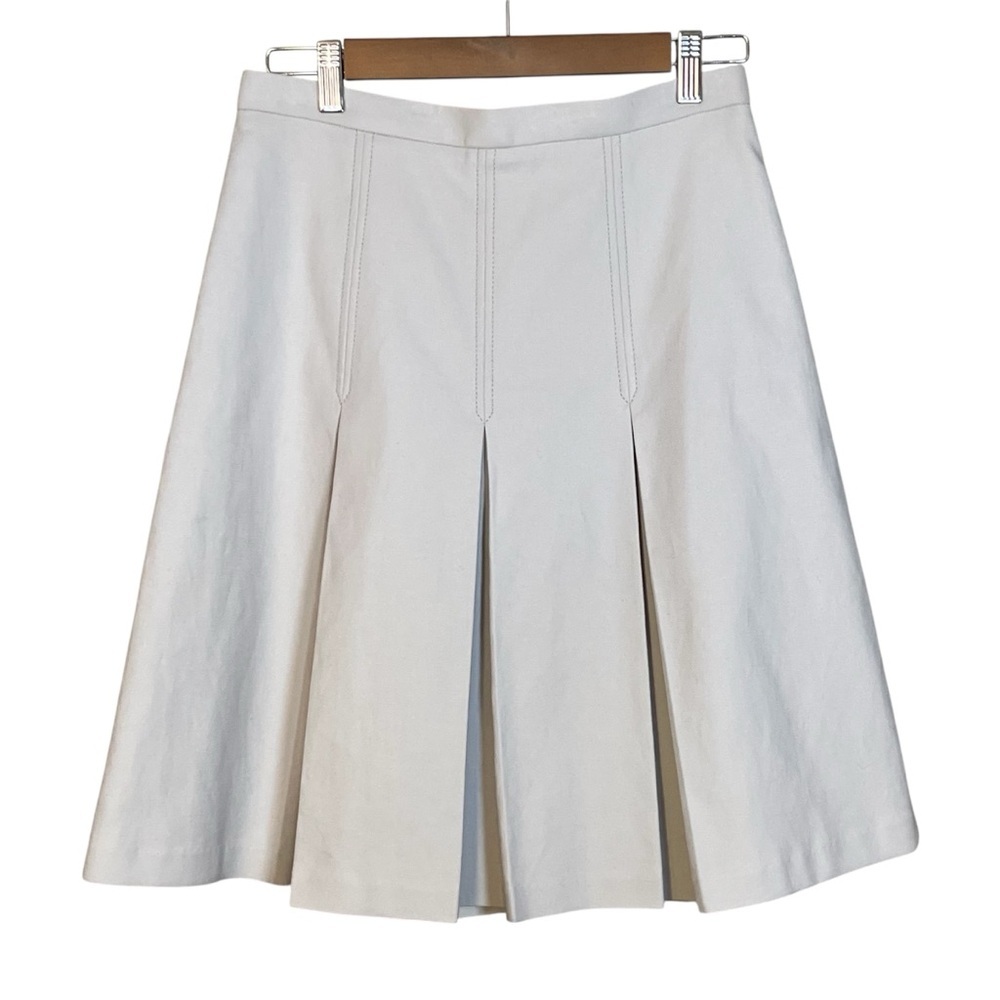 JASON Wu Pleated Midi Skirt Bone Light Tan Women’s Size 8 Career Office Designer